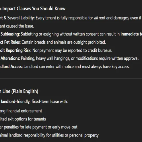 (Real Estate) The “No-Panic” Contract Translator