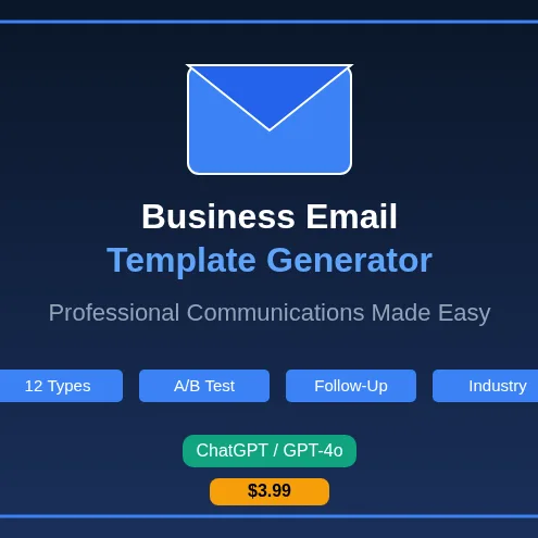 Professional Business Email Template Generator