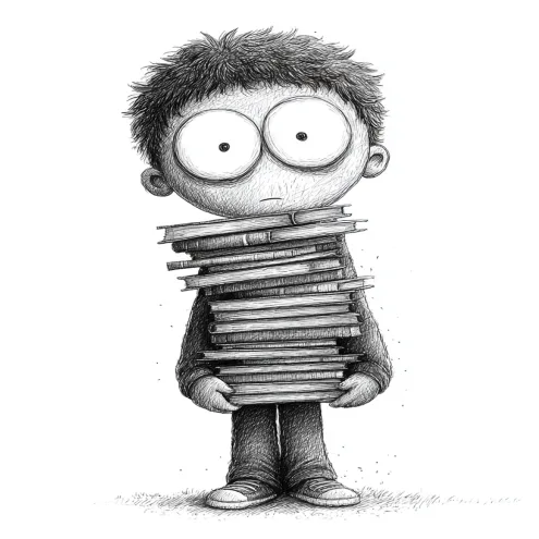 Whimsical Monochrome Cartoons