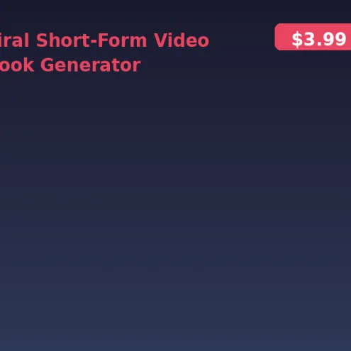 Viral Short-Form Video Hook Generator