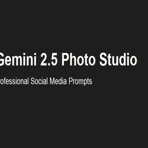 Gemini 2.5 AI Photo Studio Prompt Pack | 10 Social Media Image Prompts