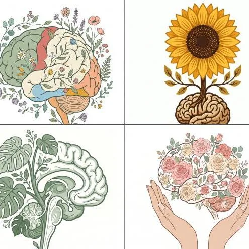 Minimalist Botanical Brain Anatomy for POD