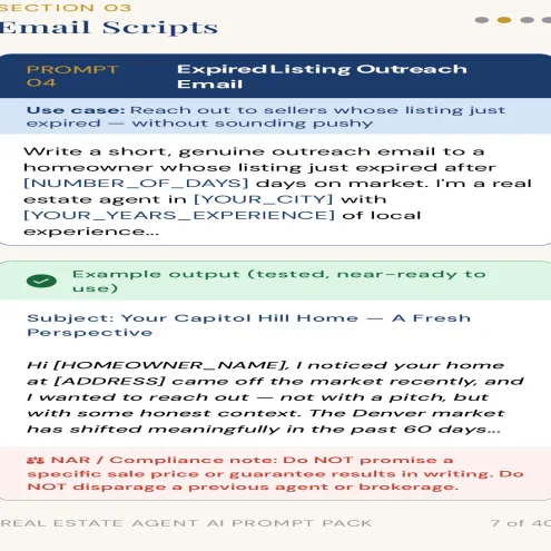 ChatGPT Prompts for Real Estate Agents – Fill-in-the-Blank