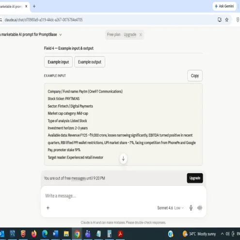 India Stock & Mutual Fund Research Brief Generator — NSE / BSE / IPO / SIP Analysis with SEBI Disclaimer | ChatGPT & Claude
