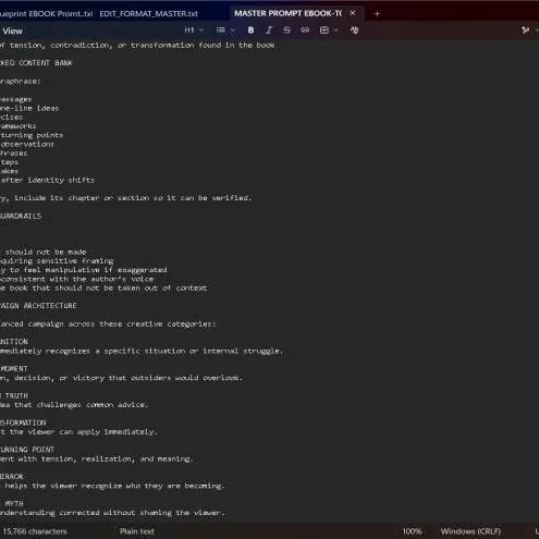 MASTER PROMPT: EBOOK-TO-VIRAL-SHORT-FORM VIDEO ENGINE