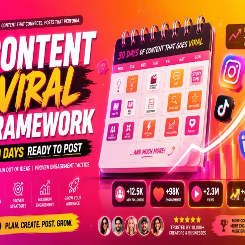 30-Day Instagram Content Calendar & Strategy Engine: Growth & Engagement Pack
